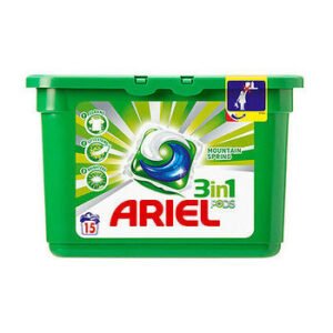 Ariel 3in1 Mountain Spring Washing Gel Capsules 15 pcs